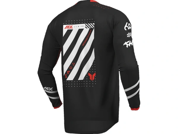 jaszmotor_webshop_thor_launchmode_futura_gyerek_motoros_mez_(fekete_-_piros) galéria