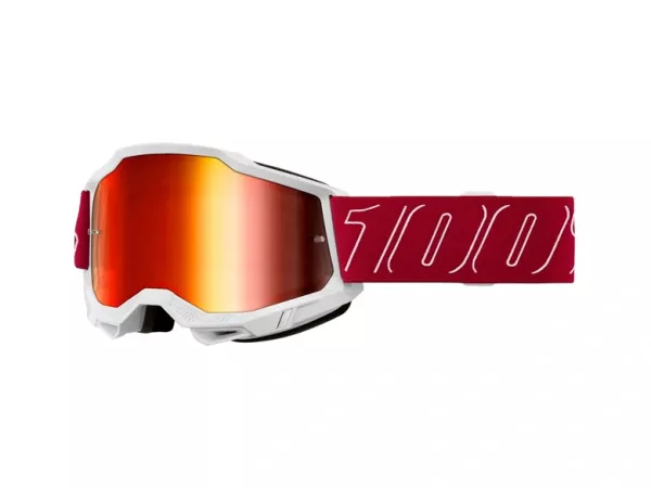 jaszmotor_webshop_100%_-_accuri_2_redline_feher_cross_szemuveg_-_piros_tukros_plexivel galéria