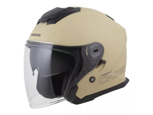 jaszmotor_webshop_cassida_jet_tech_2.0_solid_nyitott_bukosisak_napszemuveggel_(vilagosbarna) galéria