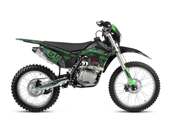 jaszmotor_webshop_barton_nxt_250_dirt_bike_cross_motor_21"-18"_kerekekkel_(Új)_-_fekete_-_zold galéria
