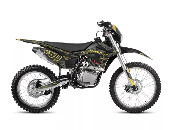 jaszmotor_webshop_barton_nxt_250_dirt_bike_cross_motor_21"-18"_kerekekkel_(Új)_-_fekete_-_arany galéria