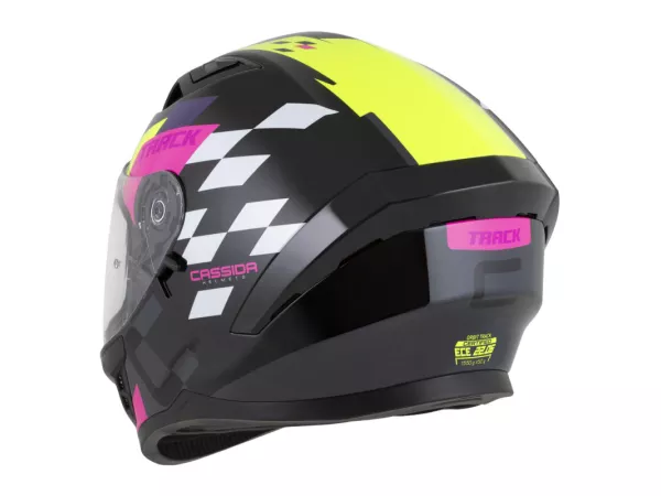 jaszmotor_webshop_cassida_orbit_track_zart_bukosisak_napszemuveggel,_pinlock_elokeszitessel_(matt_fekete-rozsaszin-sarga) galéria