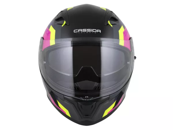 jaszmotor_webshop_cassida_orbit_track_zart_bukosisak_napszemuveggel,_pinlock_elokeszitessel_(matt_fekete-rozsaszin-sarga) galéria