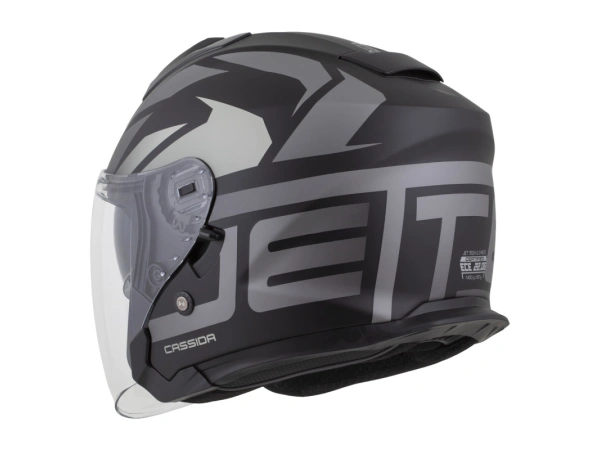 jaszmotor_webshop_cassida_jet_tech_2.0_roto_nyitott_bukosisak_napszemuveggel_(matt_fekete-szurke) galéria