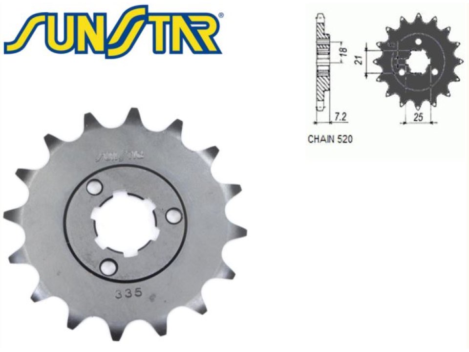 jaszmotor_webshop_lanckerek_elso_sunstar_sunf335_<br>(520_-_16_fogas)