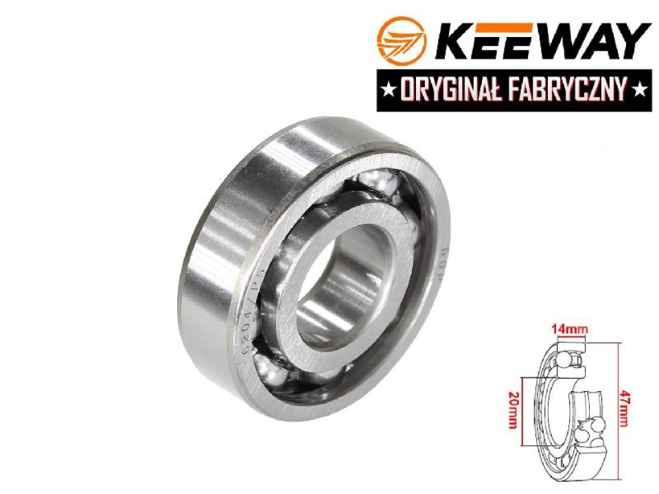 jaszmotor_webshop_fotengely_csapagy_keeway_hurricane_50ccm_2t_<br>(6204)_<br>(20x47x14)_<br>(gyari_alkatresz)