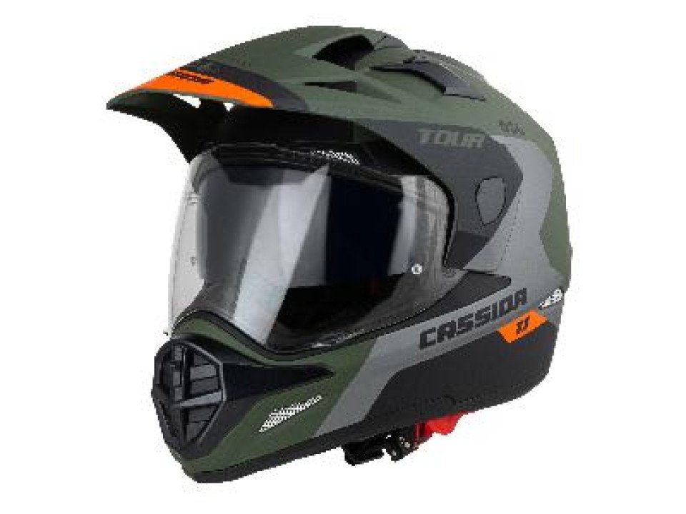 jaszmotor_webshop_cassida_tour_1.1_spectre_cross_bukosisak_felnyithato_plexivel_es_napszemuveggel,_pinlock_elokeszitessel_(matt_khaki-szurke-narancssarga)