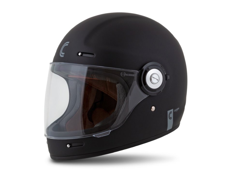 Cassida Fibre Üvegszálas Zárt Bukósisak (Matt fekete)