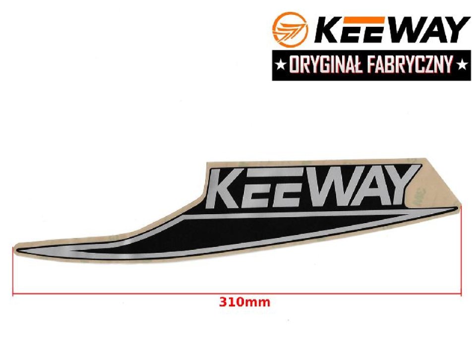 jaszmotor_webshop_keeway_matrica_jobb_oldali_<br>(310_mm)_-_fekete