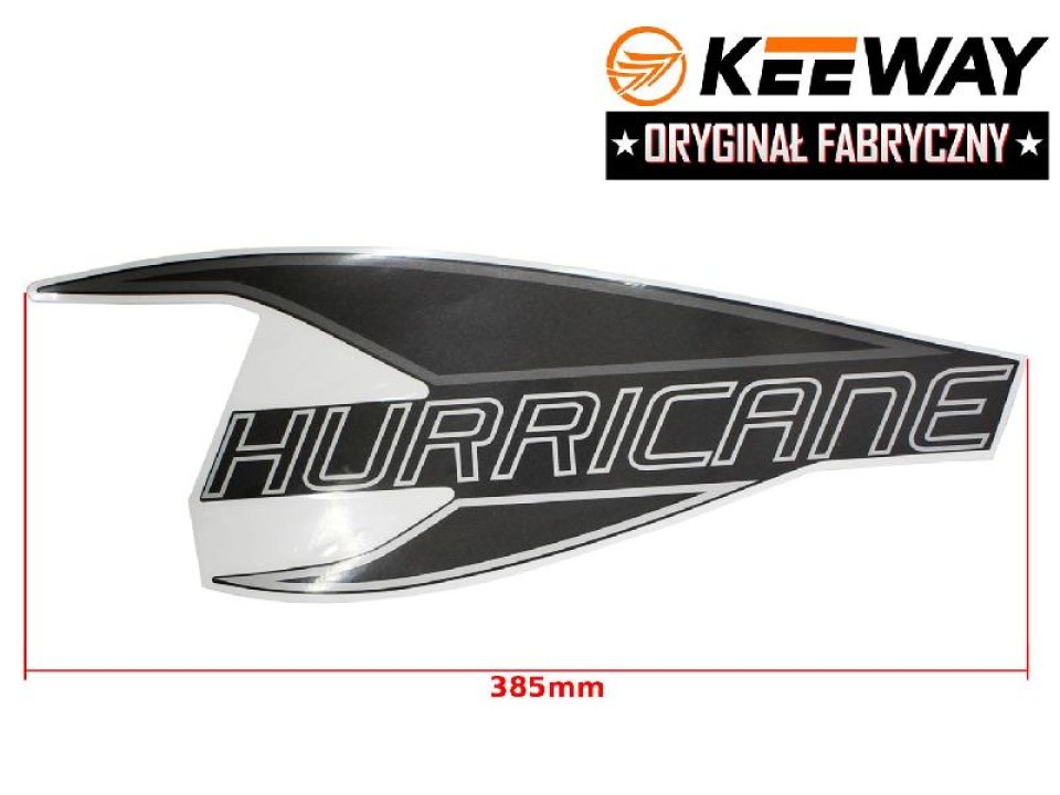 jaszmotor_webshop_keeway_hurricane_matrica_jobb_oldali_<br>(385_mm)_-_szurke