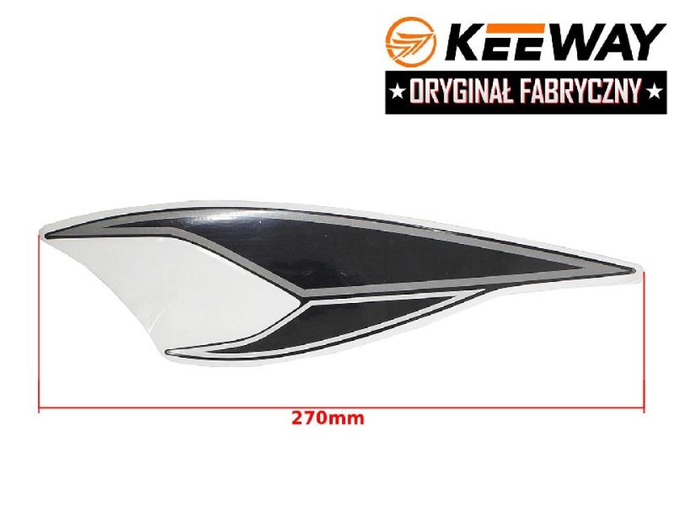 jaszmotor_webshop_keeway_matrica_jobb_oldali_<br>(270_mm)_-_fekete