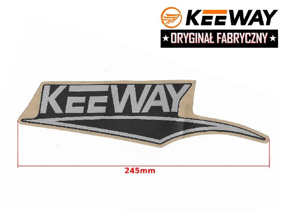 jaszmotor_webshop_keeway_matrica_bal_oldali_<br>(245_mm)_-_szurke