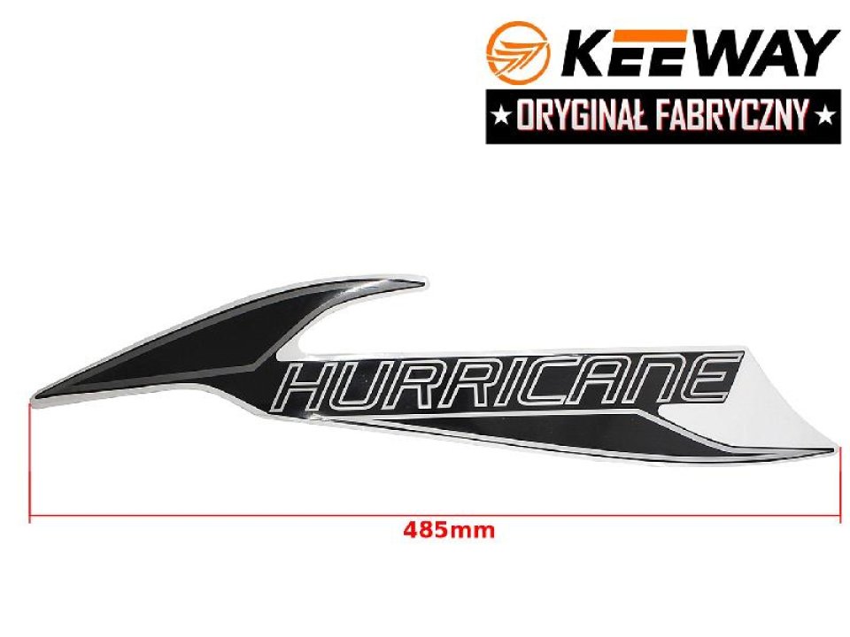 jaszmotor_webshop_keeway_hurricane_matrica_bal_oldali_<br>(485_mm)_-_fekete