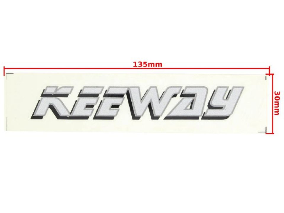 jaszmotor_webshop_keeway_matrica_<br>(135x30_mm)_-_szurke