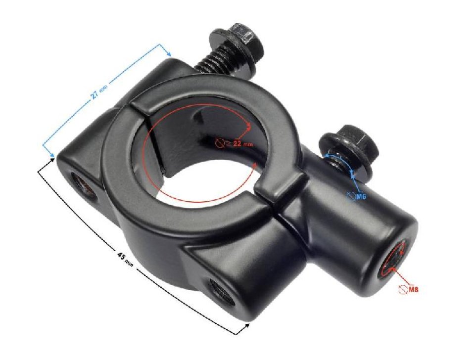 jaszmotor_webshop_tukorrogzito_konzol_8mm_<br>(22mm-es_kormanyhoz)_-_moretti