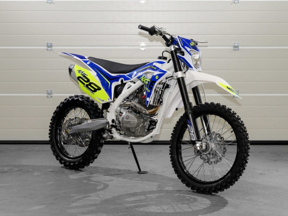 jaszmotor_webshop_barton_nxt_250_dirt_bike_cross_motor_21"-18"_kerekekkel_<br>(Új)_-_feher-kek-sarga