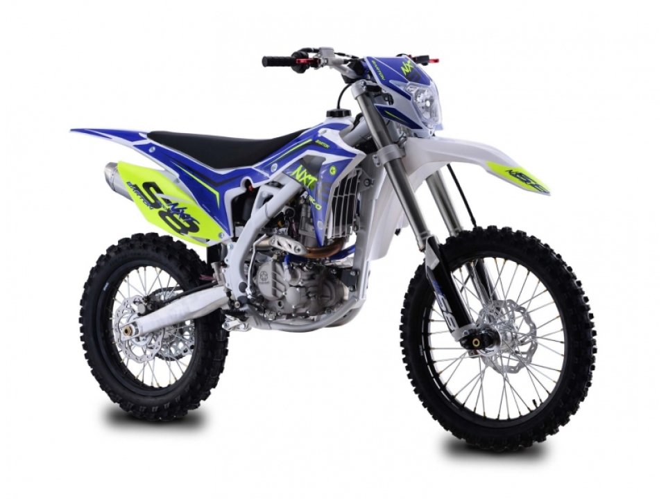 jaszmotor_webshop_barton_nxt_300_dirt_bike_cross_motor_21"-18"_kerekekkel_<br>(Új)_-_feher-kek-sarga
