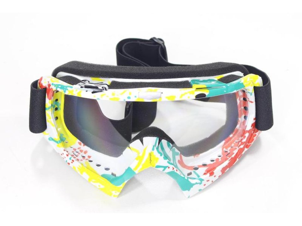 jaszmotor_webshop_wb_p-08_cross_szemuveg_Átlatszo_plexivel_<br>(sarga_-_feher_-_zold_-_piros)