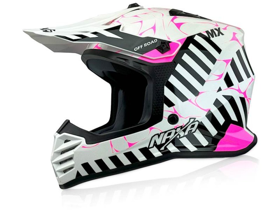 jaszmotor_webshop_naxa_c11__f_gyerek_cross_bukosisak_<br>(feher-fekete-rozsaszin)