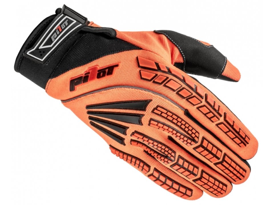 jaszmotor_webshop_pilot_motoros_gyerek_kesztyu_<br>(fekete_-_narancs)