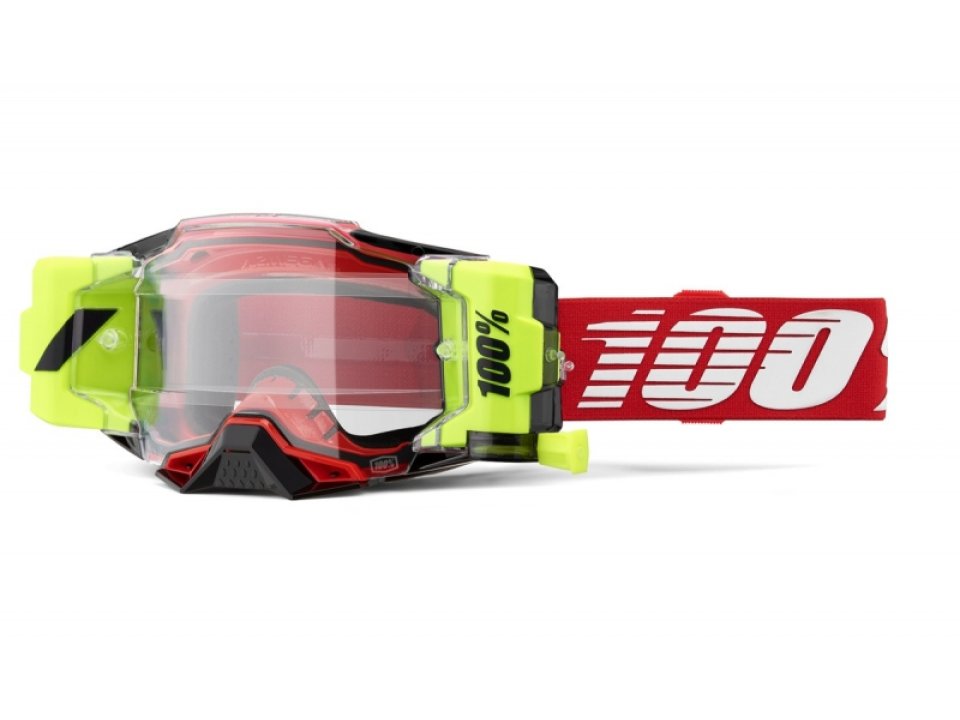 jaszmotor_webshop_100%_-_armega_forecast_szemuveg_-_piros_-_Átlatszo_plexivel