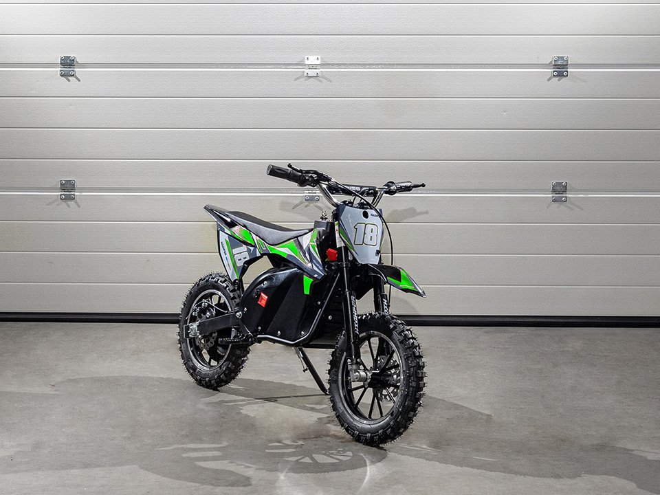 HIGHPER HP114E Elektromos Gyerek Pocket Cross Motor (Új) - Zöld-fekete