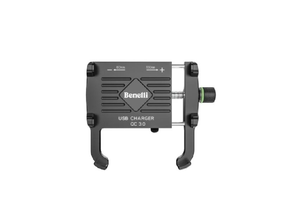 jaszmotor_webshop_benelli_telefontarto_usb_toltovel_<br>(fekete)