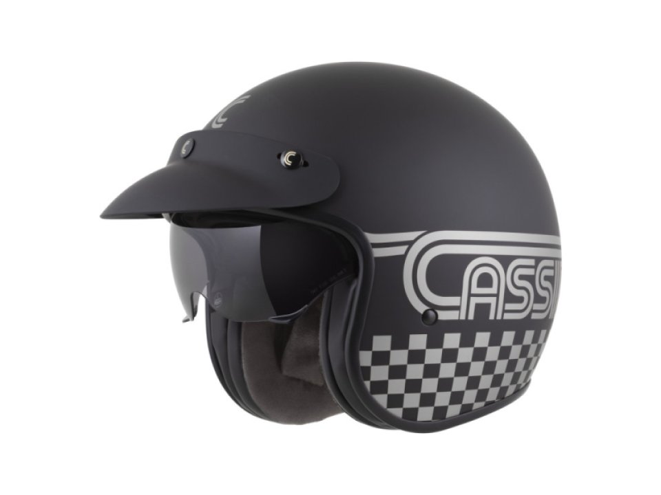 jaszmotor_webshop_cassida_oxygen_2.0_rondo_nyitott_bukosisak_napszemuveggel_<br>(matt_fekete_-_ezust)