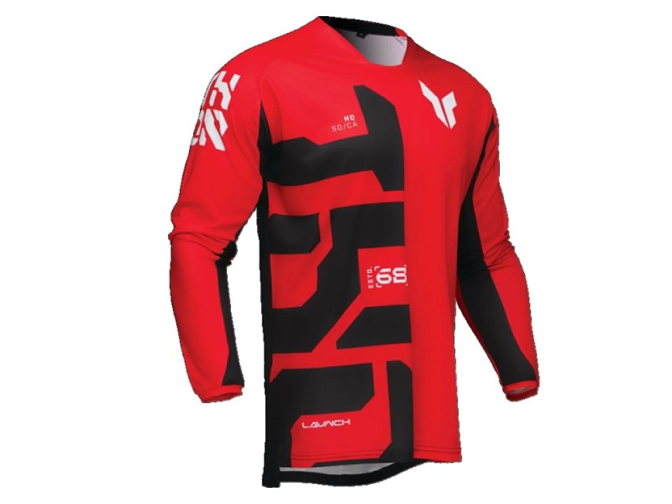 jaszmotor_webshop_thor_launchmode_forge_motoros_mez_<br>(piros_-_fekete)