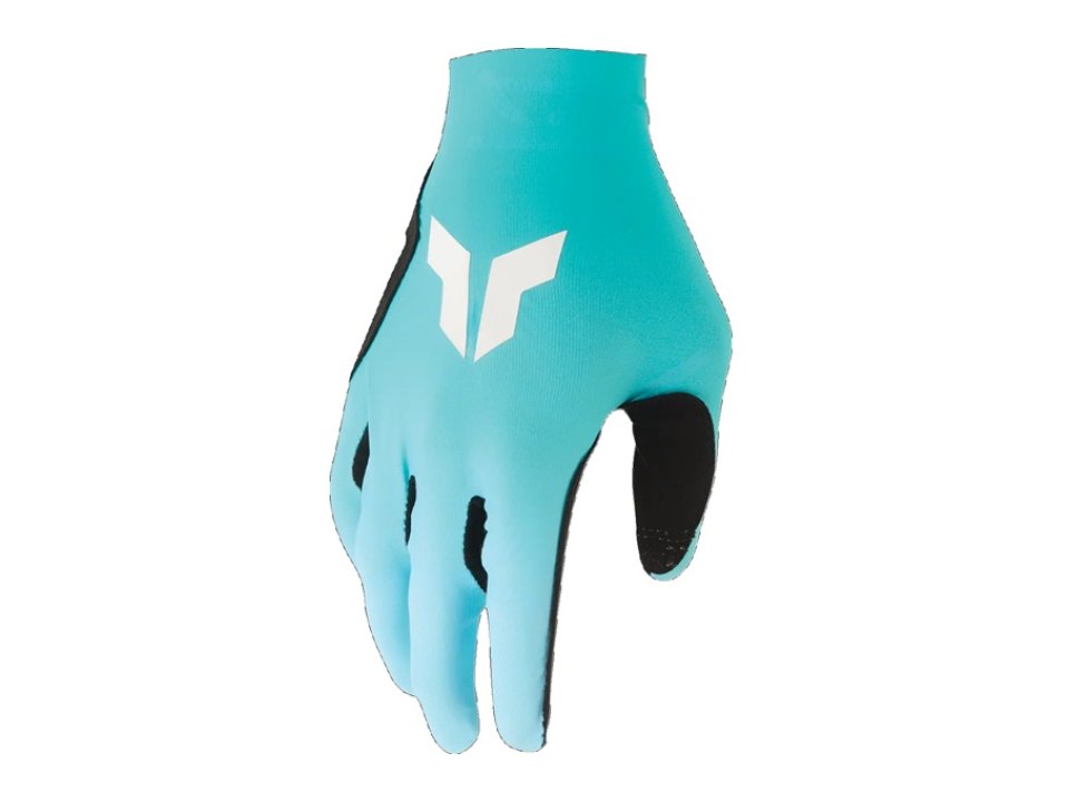 Thor Sportmode Iconic motoros kesztyű (Aqua - Fehér)