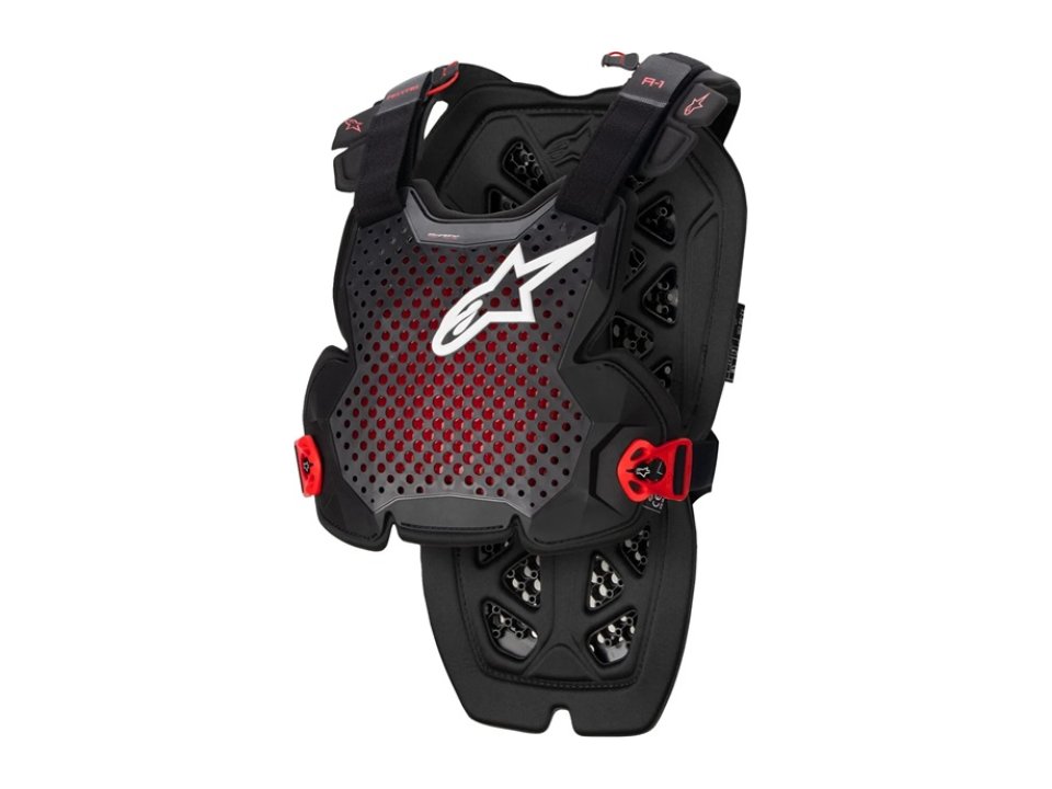 Alpinestars A-1 Pro Chest Guard protektormellény (Fekete - Piros)