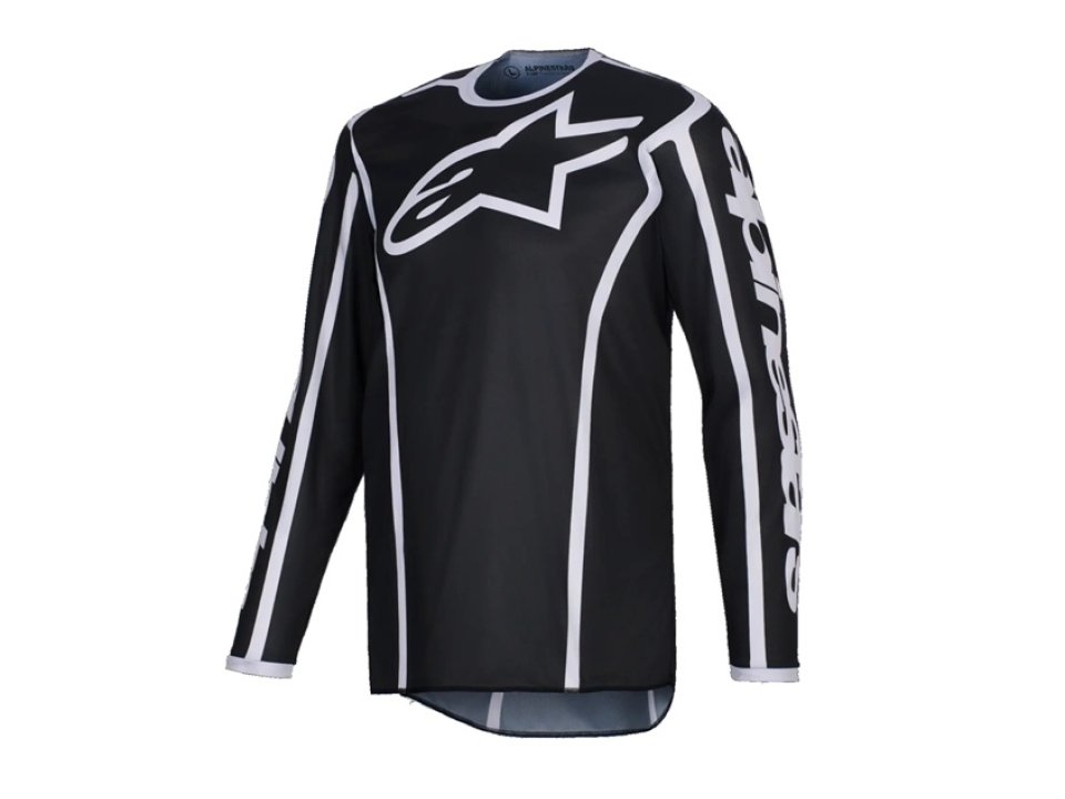 Alpinestars Fluid Apex Junior gyerek motoros mez (Fekete - Fehér)