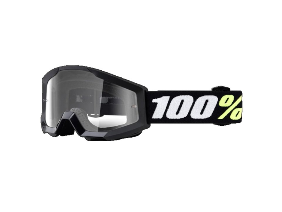 jaszmotor_webshop_100%_-_strata_mini_gyerek_fekete_cross_szemuveg_-_Átlatszo_plexivel