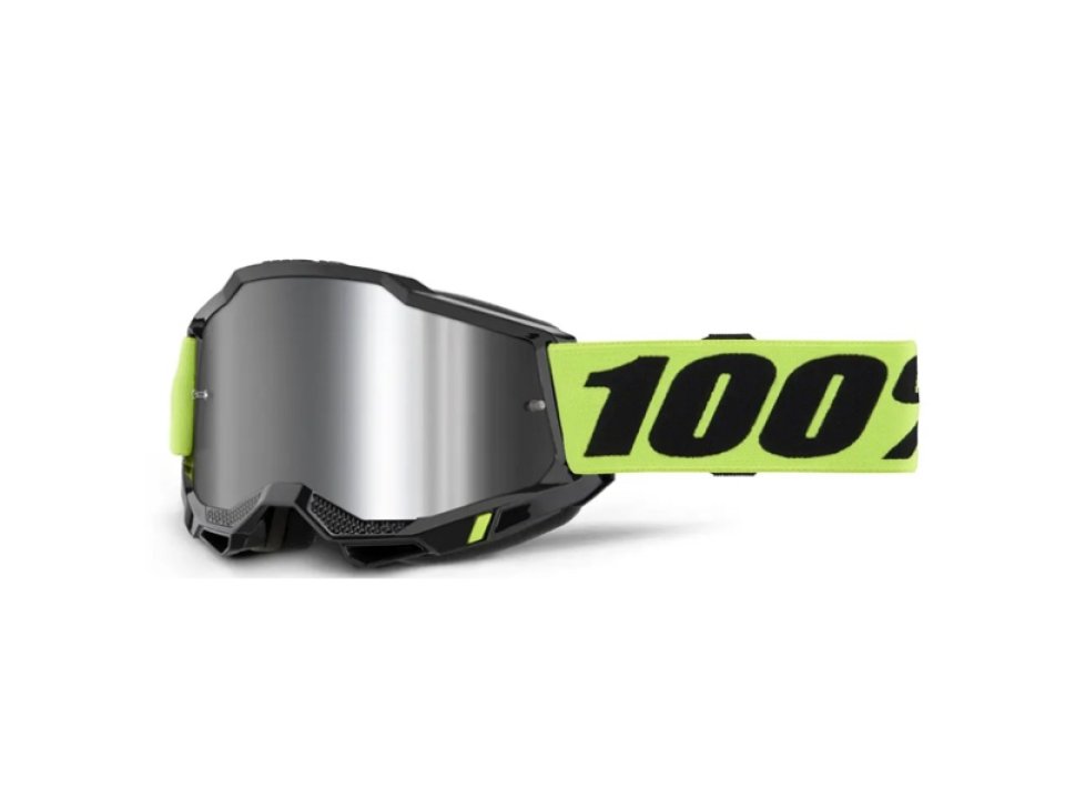 jaszmotor_webshop_100%_-_accuri_2_youth_gyerek_fekete_-_sarga_cross_szemuveg_-_ezust_tukros_plexivel