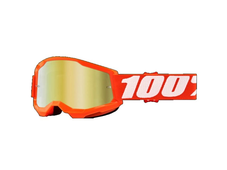 jaszmotor_webshop_100%_-_strata_2_youth_gyerek_narancssarga_cross_szemuveg_-_arany_tukros_plexivel