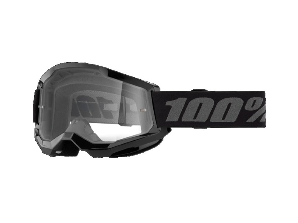 jaszmotor_webshop_100%_-_strata_2_youth_gyerek_fekete_cross_szemuveg_-_Átlatszo_plexivel