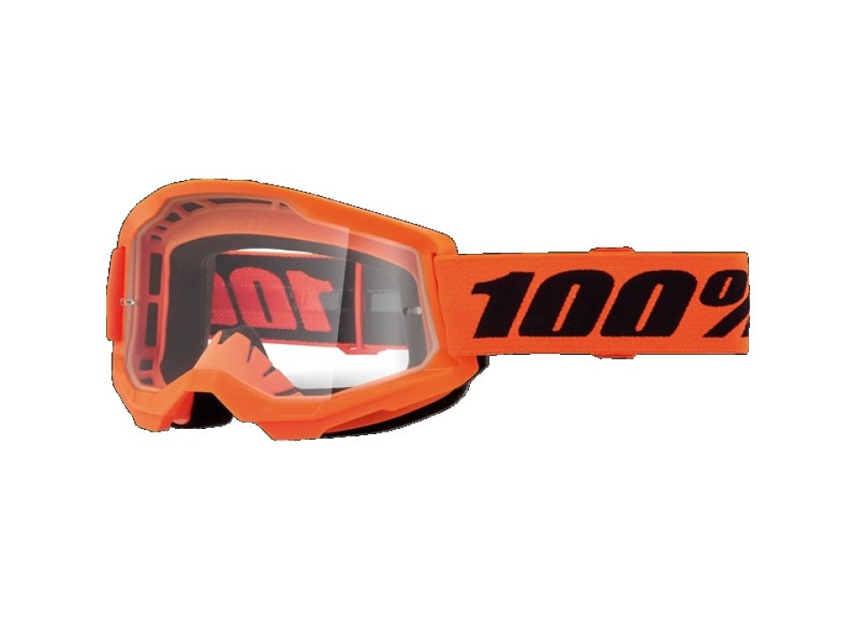 jaszmotor_webshop_100%_-_strata_2_neon_youth_gyerek_narancssarga_cross_szemuveg_-_Átlatszo_plexivel