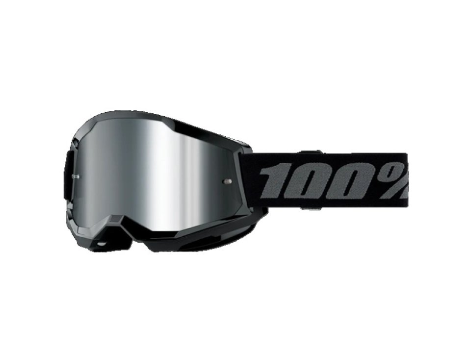 jaszmotor_webshop_100%_-_strata_2_youth_gyerek_fekete_cross_szemuveg_-_ezust_tukros_plexivel