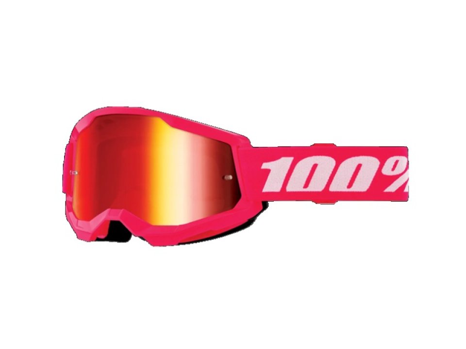 jaszmotor_webshop_100%_-_strata_2_youth_gyerek_rozsaszin_cross_szemuveg_-_piros_tukros_plexivel