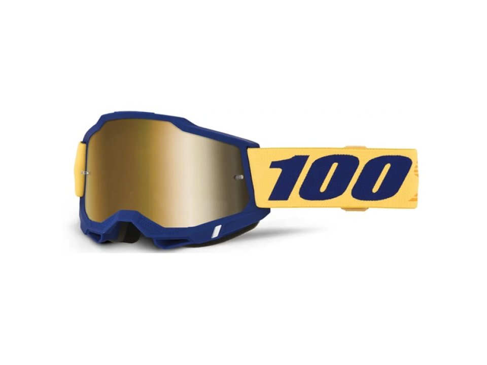 100% - Accuri 2 Desoto Kék Cross szemüveg - Arany tükrös plexivel