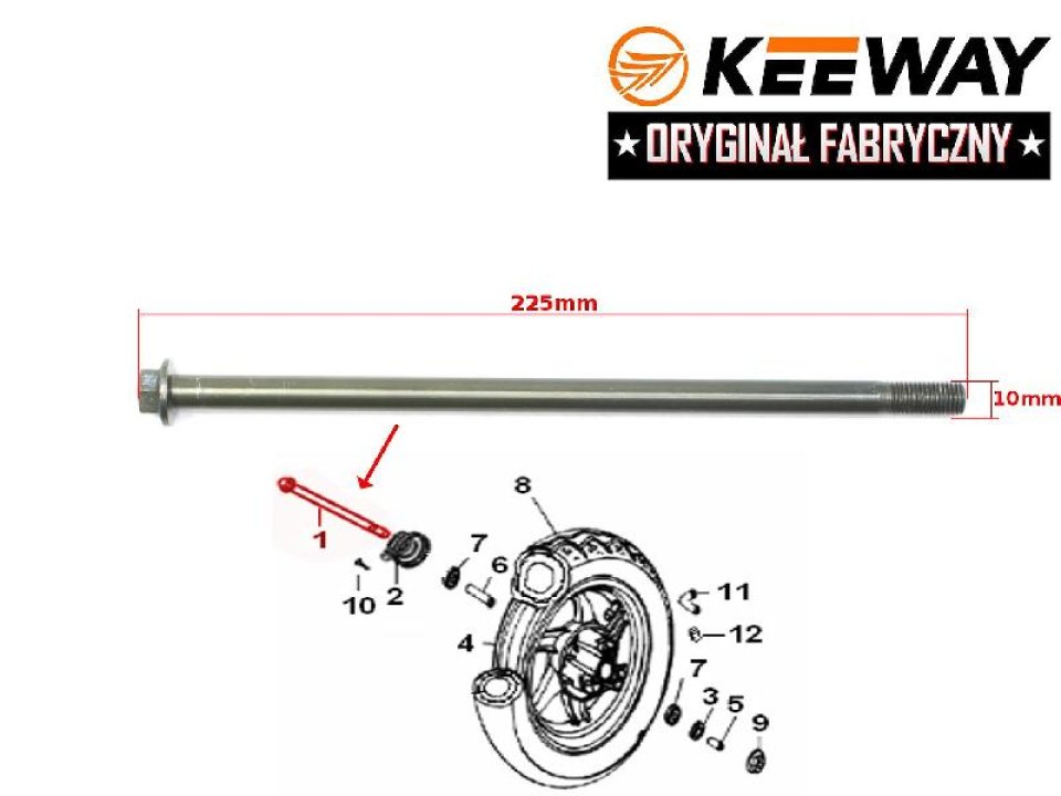 jaszmotor_webshop_elso_kerek_tengely_kinai_2t____keeway____cpi_robogohoz_<br>(215mm)__<br>(gyari_keeway_alkatresz)