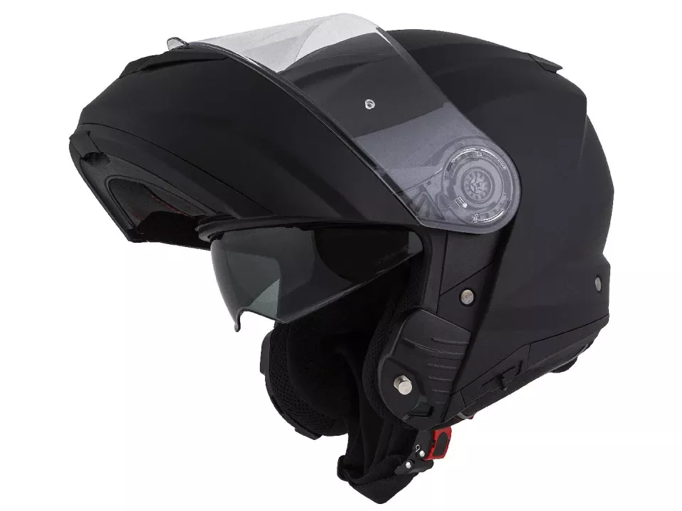 jaszmotor_webshop_cassida_compress_2.0_otvárateľná_prilba_so_slnečnými_okuliarmi_+_darčekové_šošovky_s_zámkom_(matná_čierna)