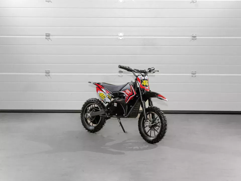 jaszmotor_webshop_highper_hp110e-a_elektrický_dětský_kapesní_krosový_motor_(Nový)_-_červeno-černý