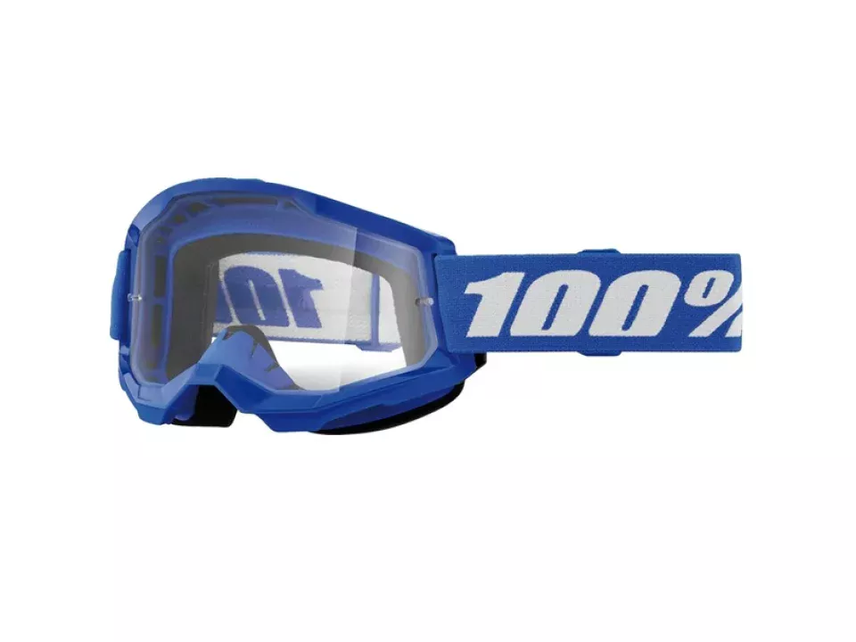 jaszmotor_webshop_100%_-_strata_2_youth_kids_blue_cross_goggles_-_Transparent_with_plexiglass